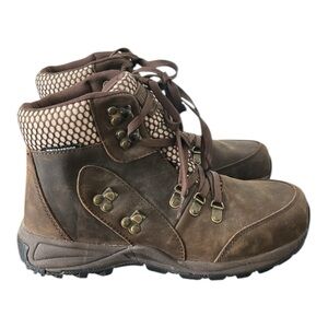 Drew Iceberg Waterproof Slip-Resistant Comfort Brown Nubuck Boots Women Sz. 8.5